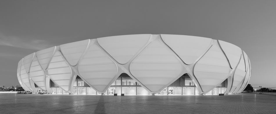 Brasilien, Manaus, Arena da Amazônia - Konzept und Entwurfsplanung: gmp Architekten und schlaich bergermann und partner mit stadia, São Paulo - Entwurf: Volkwin Marg und Hubert Nienhoff mit Martin Glass - Fotograf: Marcus Bredt